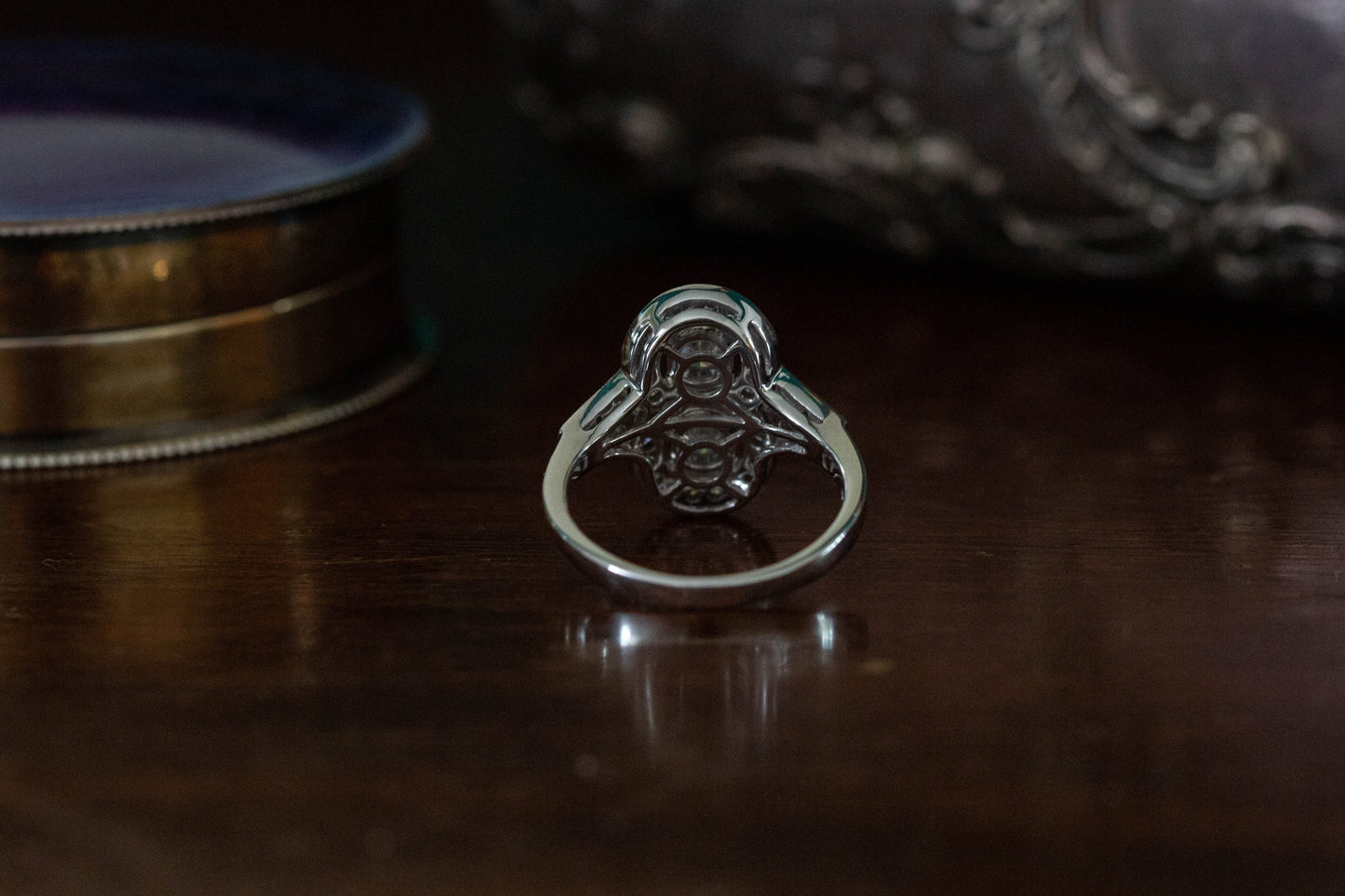 Art Deco Style Diamond Cluster Ring