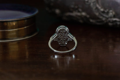 Art Deco Style Diamond Cluster Ring