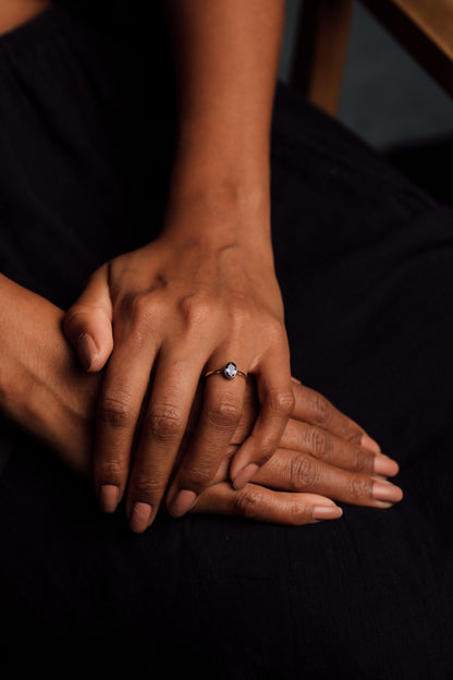 Iolite Solitaire Ring — view 2