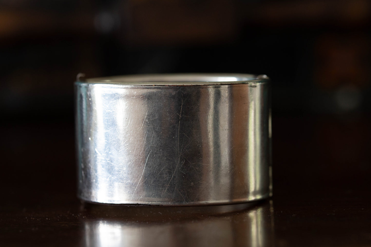 Victorian Silver Buckle Bangle — view 4