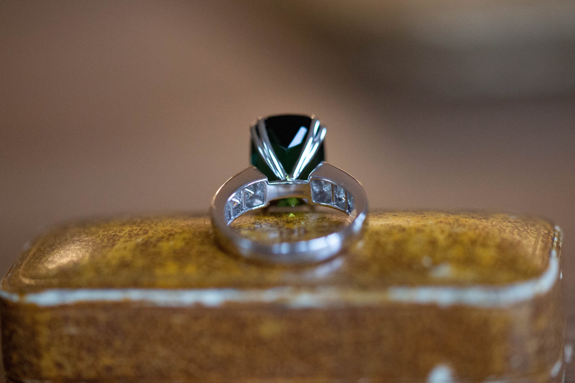 Tourmaline and Diamond Dress Ring — view 7