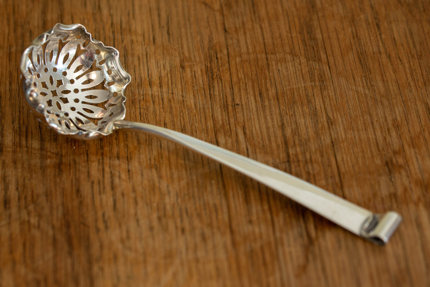 Victorian Solid Silver Sugar Sifter — view 5
