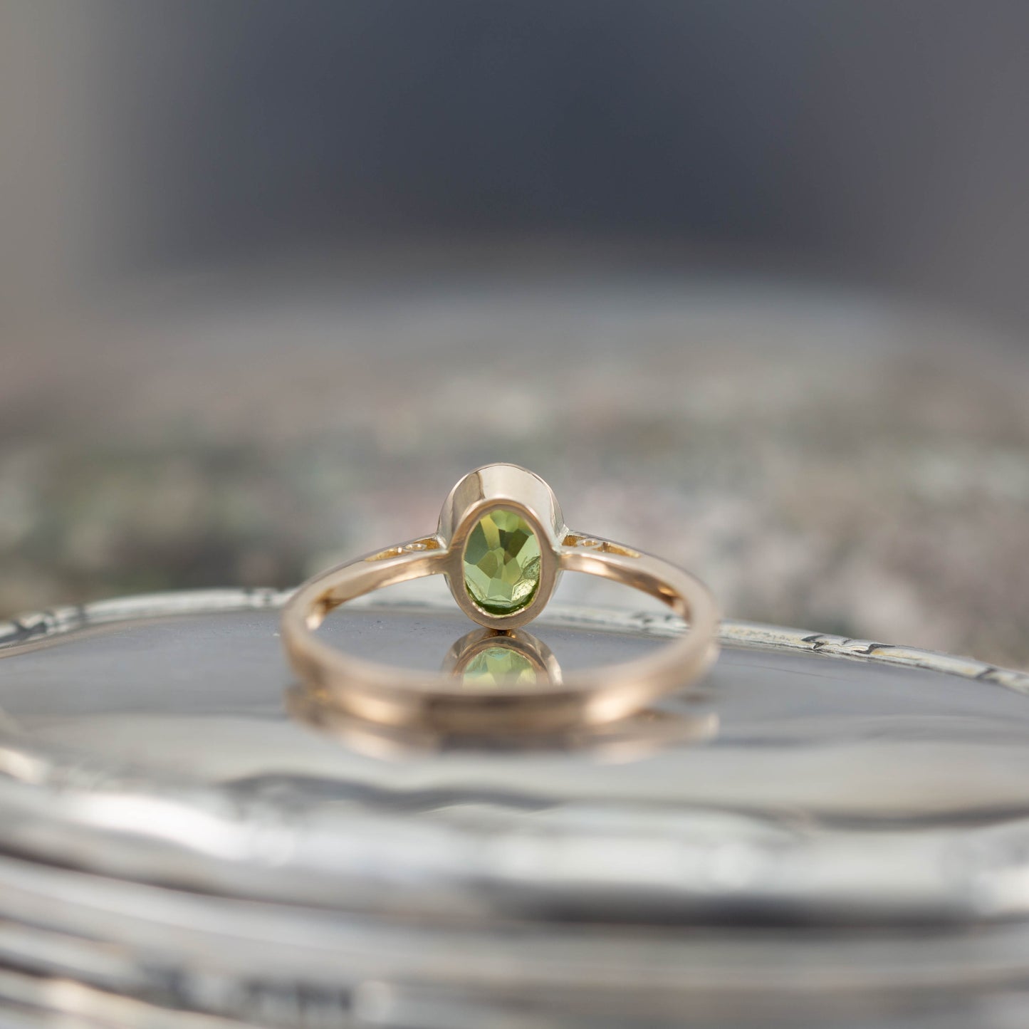 Peridot Solitaire Ring — view 5
