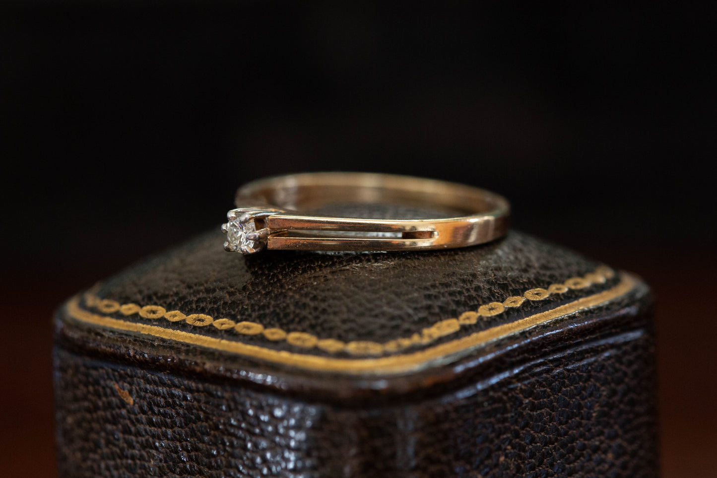 Diamond Solitaire Ring — view 2