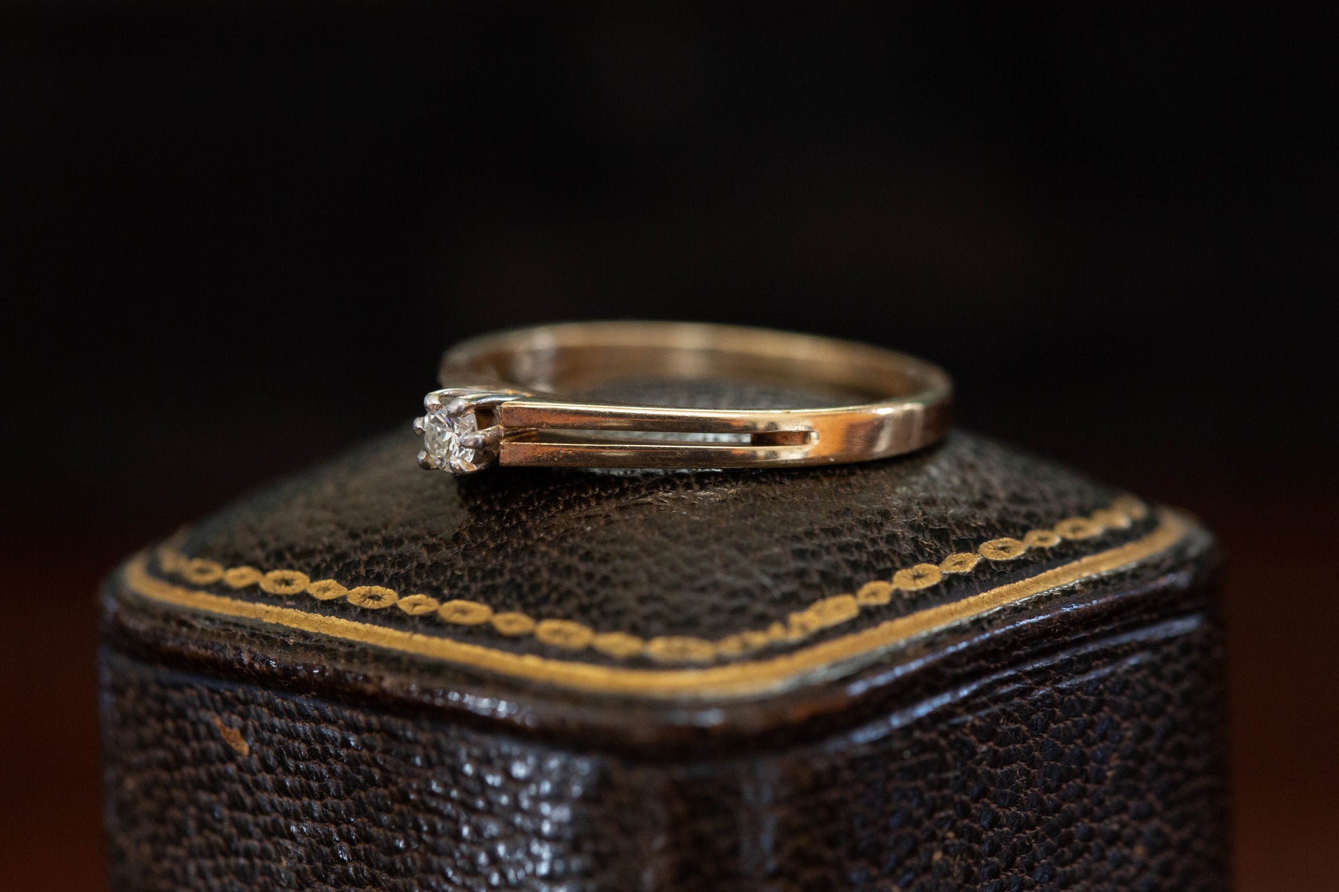 Diamond Solitaire Ring — view 2