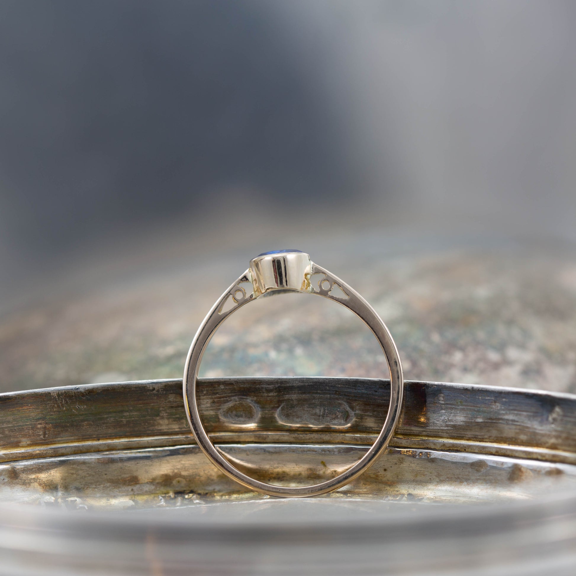 Iolite Solitaire Ring — view 6